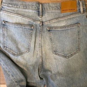 Denim Forum Arlo High Rise Straight Jeans